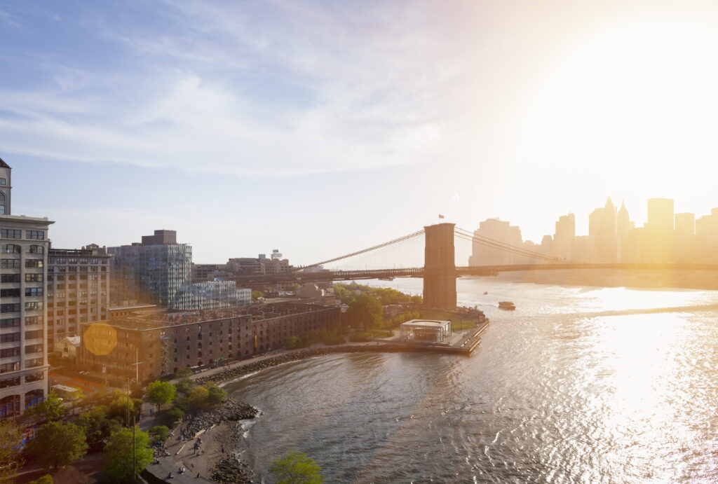 Brooklyn Bridge in New York.