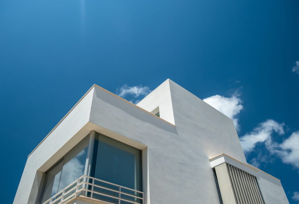 Außenansicht einer modernen Luxusvilla
