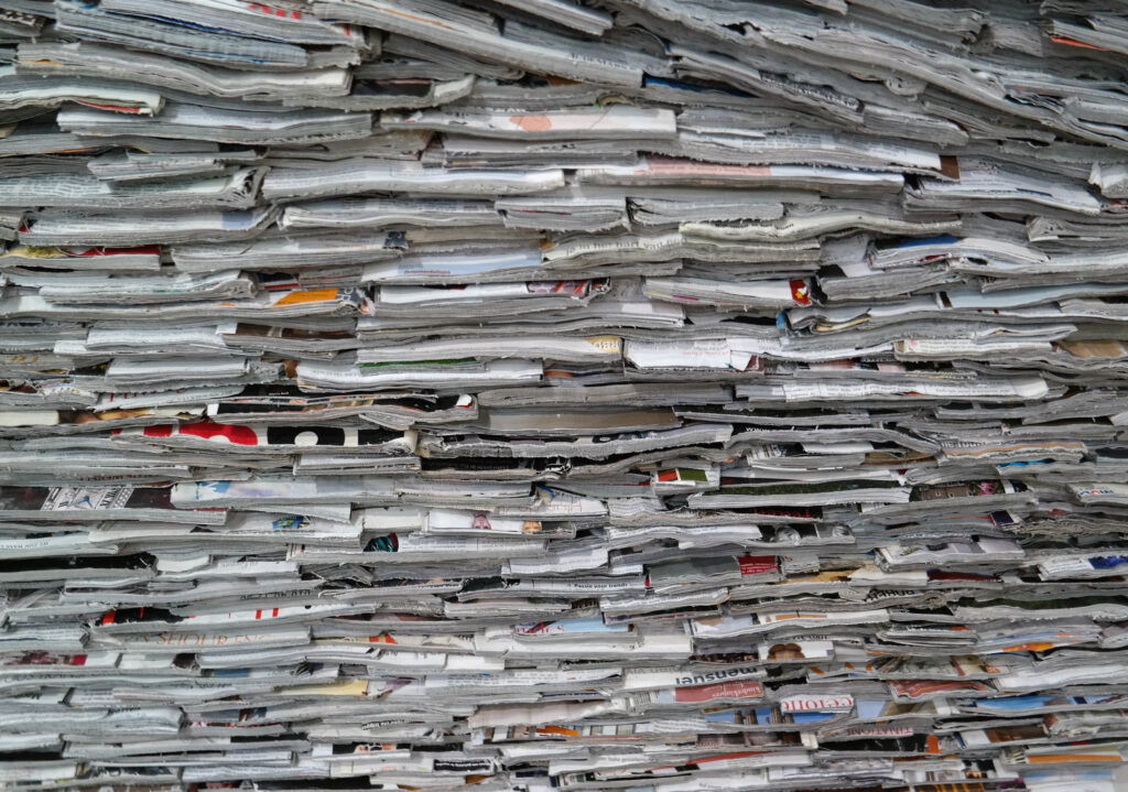 Mehrere Magazine über- und nebeneinander gestapelt