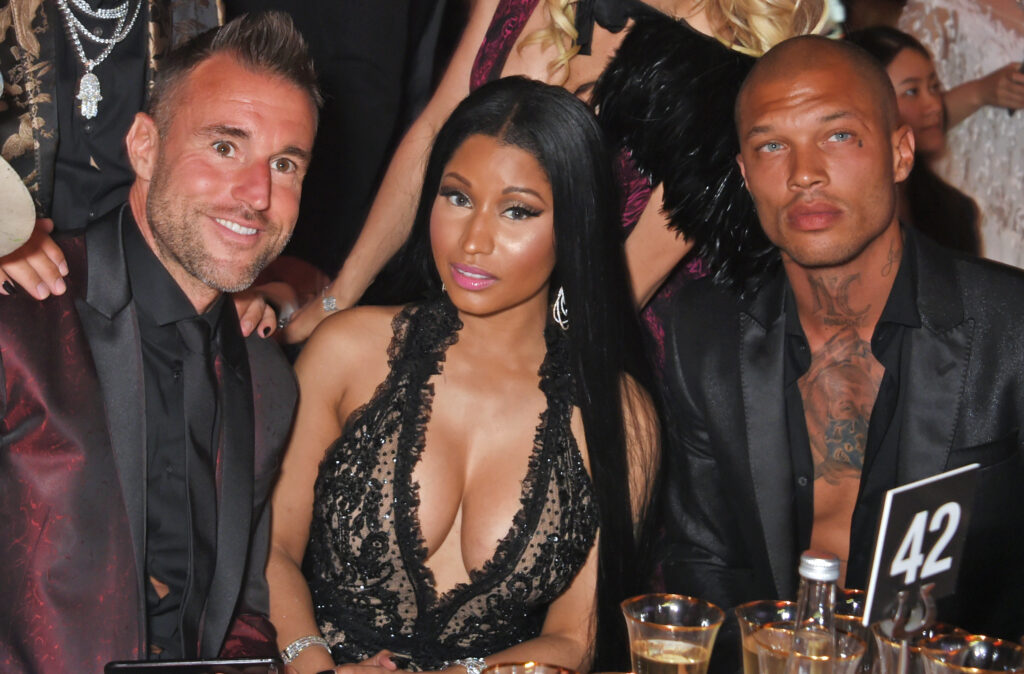 Philipp Plein Philipp Plein mit Philipp Plein, Nicki Minaj und Jeremy Meeks bei der amfAR Gala in Cannes.