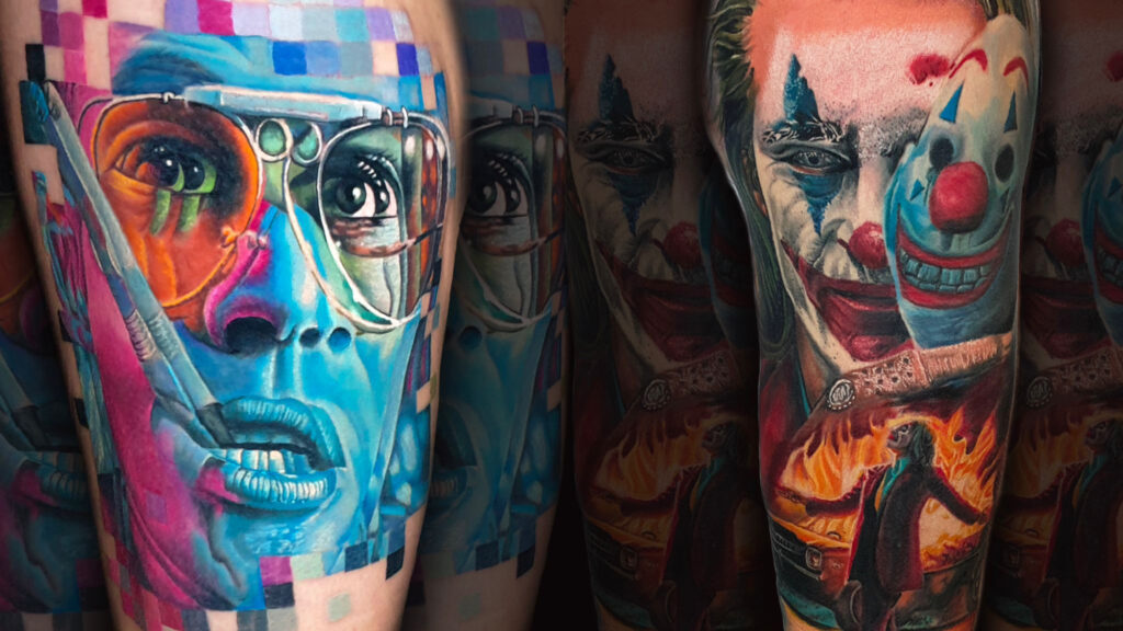 Beeindruckende Farbrealismus-Tattoos von Andrew D – jedes Detail gestochen scharf, jede Emotion sichtbar unter der Haut.